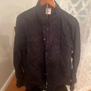 True Religion Black Casual Button Down Shirt